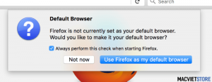 cách đặt Firefox làm trình duyệt 