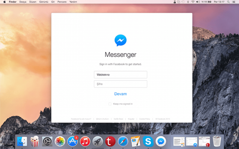 Messenger fb cho mac 