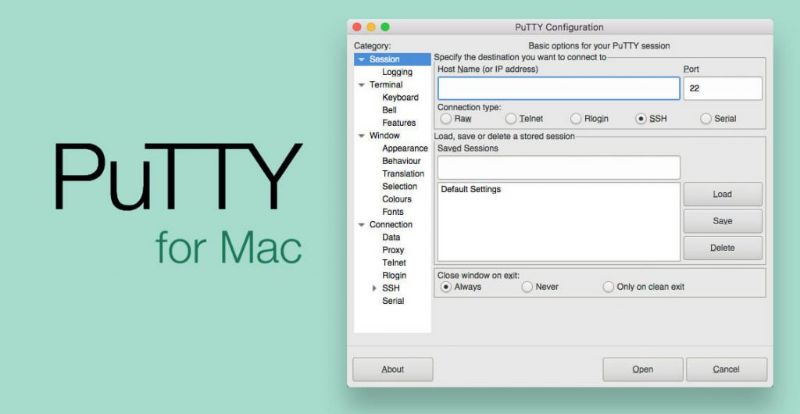 setting up putty for mac