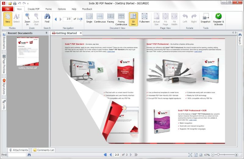 Soda 3D PDF Reader cho mac 